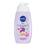 Nivea Kids, żel do mycia ciała i włosów z odżywką 3w1 o zapachu owocowych karmelków, 500 ml - miniaturka zdjęcia produktu