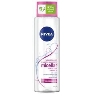 Nivea, wzmacniający szampon do włosów łamliwych, 400 ml - zdjęcie produktu