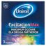 Unimil Excitation Max, prezerwatywy prążkowane z wypustkami i żelem rozgrzewającym, 3 sztuki - miniaturka  zdjęcia produktu