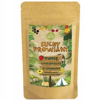Helpa Suchy Prowiant, owoce liofilizowane do chrupania, truskawka, ananas, czarna porzeczka, wiśnia, 10 g - zdjęcie produktu