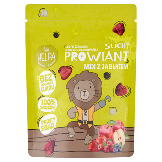 Helpa Suchy Prowiant, owoce liofilizowane do chrupania, truskawka, malina, borówka, jabłko, 10 g - zdjęcie produktu