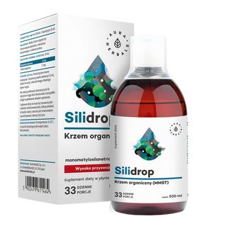 Aura Herbals Silidrop, krzem organiczny (MMST) 5 mg, 500 ml - zdjęcie produktu