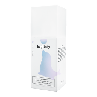 Hagi Baby, naturalny żel do mycia ciała i włosów z olejem ze słodkich migdałów, 250 ml - zdjęcie produktu