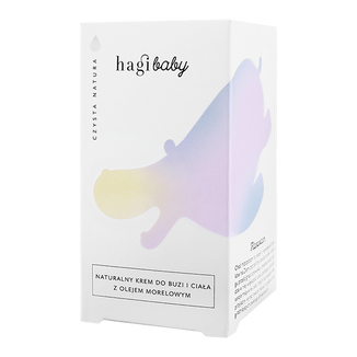 Hagi Baby, naturalny krem do buzi i ciała z olejem morelowym, 50 ml - zdjęcie produktu