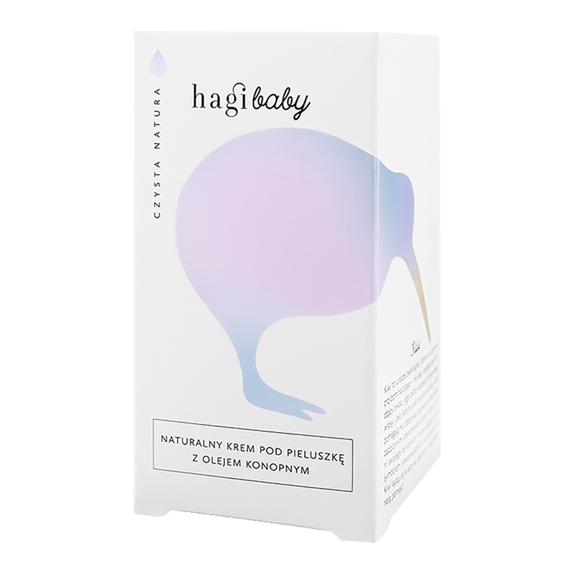 Nieznana Hagi Baby, naturalny krem pod pieluszkę z olejem konopnym, 50 ml