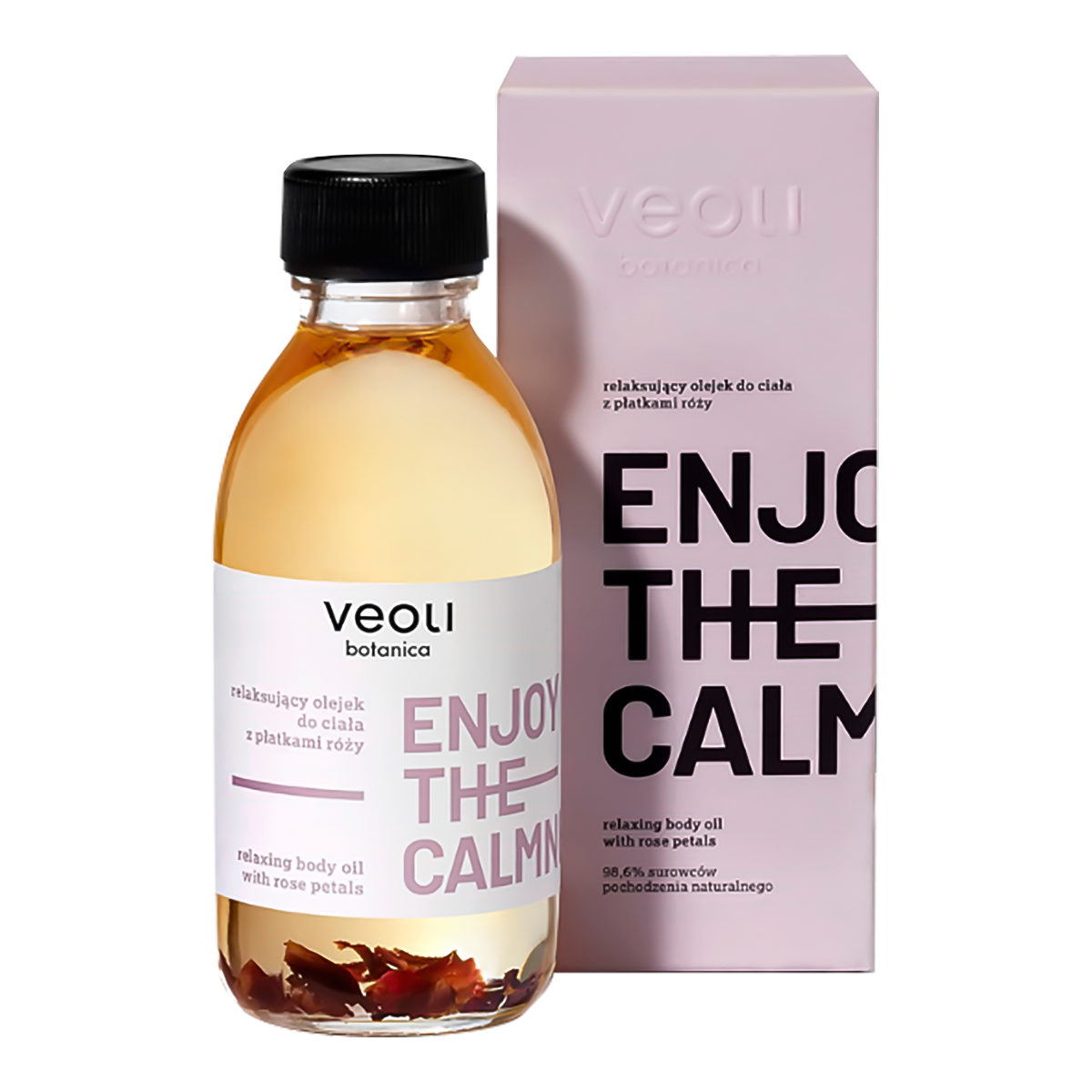 Nieznana Veoli Botanica Enjoy The Calmness, olej do ciała z płatkami róży, 150 ml