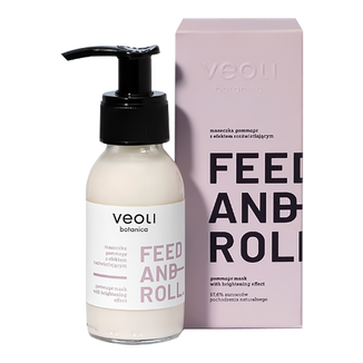 Veoli Botanica Feed and Roll, maseczka gommage z efektem rozświetlającym, 90 ml KRÓTKA DATA - zdjęcie produktu