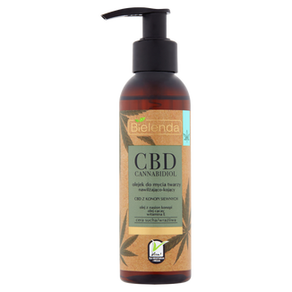 Bielenda Cannabidiol, olejek do mycia twarzy z CBD, cera sucha, wrażliwa, 140 ml - zdjęcie produktu