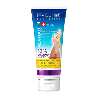 Eveline Cosmetics Revitalium, skoncentrowany zmiękczający krem-serum do stóp przeciw zrogowaceniom, 75 ml - zdjęcie produktu
