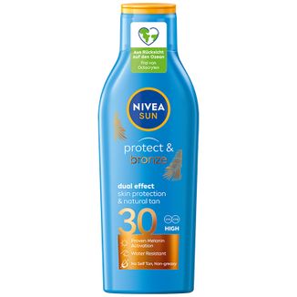 Nivea Sun Protect & Bronze, balsam do opalania aktywujący naturalną opaleniznę, Dual Effect, SPF 30, 200 ml - zdjęcie produktu