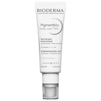 Bioderma Pigmentbio Daily Care, krem rozjaśniający na dzień, SPF 50+, 40 ml - zdjęcie produktu