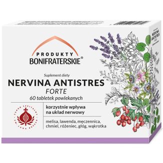 Produkty Bonifraterskie Nervina Antistres, 60 tabletek USZKODZONE OPAKOWANIE - zdjęcie produktu
