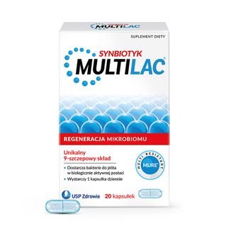 Multilac Synbiotyk, 20 kapsułek - zdjęcie produktu