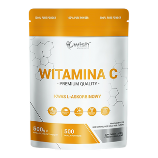 Wish Witamina C, kwas L-askorbinowy, 500 g - zdjęcie produktu