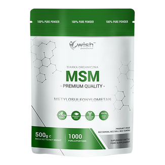 Wish MSM, siarka organiczna, 500 g - zdjęcie produktu