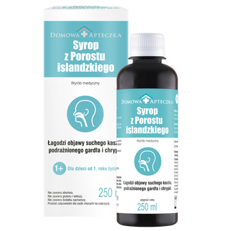 Syrop z Porostu Islandzkiego, od 1 roku życia, 250 ml USZKODZONE OPAKOWANIE Syrop z Porostu Islandzkiego, od 1 roku życia, 250 ml USZKODZONE OPAKOWANIE - zdjęcie produktu