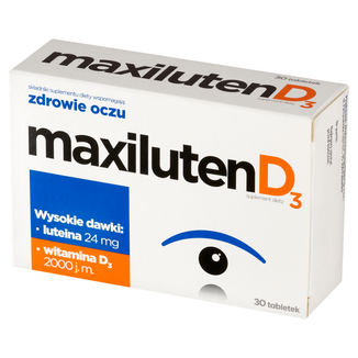 Maxiluten D3, 30 tabletek - zdjęcie produktu