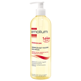 Emolium Dermocare, olejek nawilżający do mycia, od 3 miesiąca, 400 ml - zdjęcie produktu