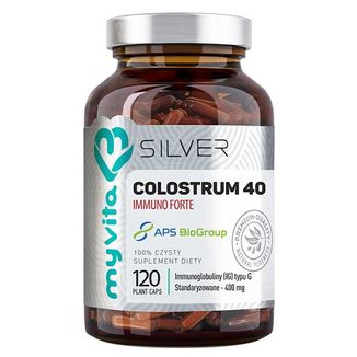 MyVita Silver Colostrum 40 Immuno Forte, 120 kapsułek - zdjęcie produktu
