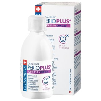 Curaprox Perio Plus+ Forte, płyn do płukania jamy ustnej, 200 ml - zdjęcie produktu