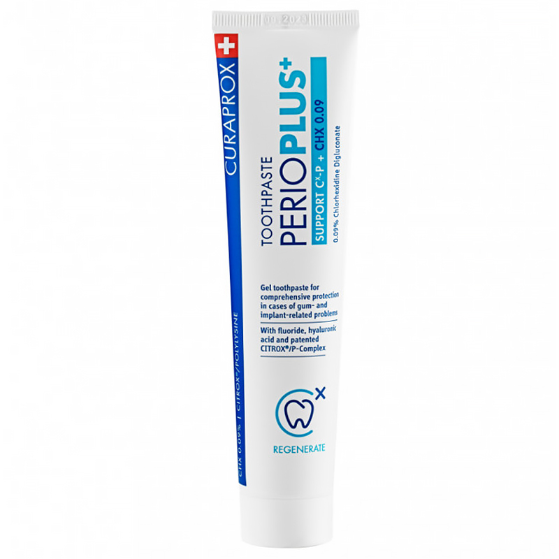 Curaprox Curaprox Perio Plus+ Support, als Gel Zahnpasta mit Chlorhexidin 0,09%, 75 ml — Inhaltsstoffe und Bewertung