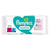 Pampers Sensitive, chusteczki nawilżane, 52 sztuki - miniaturka zdjęcia produktu