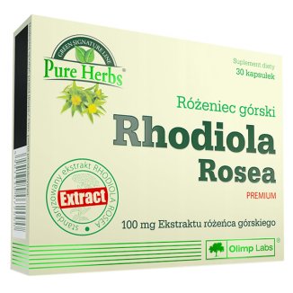 Olimp Pure Herbs Rhodiola Rosea Premium, różeniec górski, 30 kapsułek - zdjęcie produktu