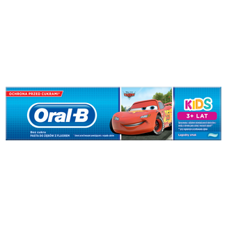 Oral-B Kids, pasta do zębów, Frozen + Cars, dla dzieci powyżej 3 lat, 75 ml - zdjęcie produktu