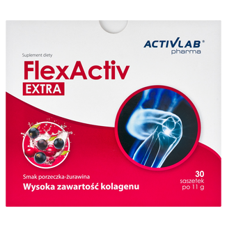 Activlab Pharma FlexActiv Extra, smak porzeczkowo-żurawinowy, 30 saszetek - zdjęcie produktu
