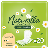 Naturella To Go, wkładki higieniczne, rumianek, Plus, 20 sztuk - miniaturka zdjęcia produktu