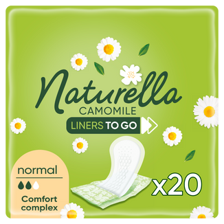 Naturella To Go, wkładki higieniczne, rumianek, Plus, 20 sztuk - zdjęcie produktu