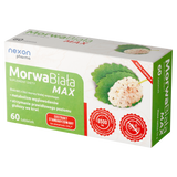 Morwa Biała Max, 60 tabletek Morwa Biała Max, 60 tabletek - miniaturka zdjęcia produktu