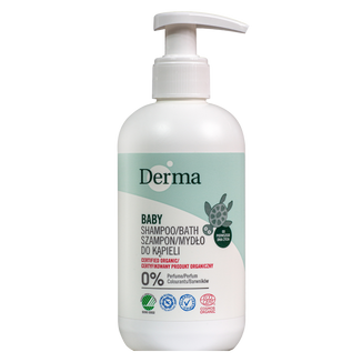 Derma Eco Baby, szampon, mydło do kąpieli dla dzieci od 1 dnia życia, 250 ml USZKODZONE OPAKOWANIE - zdjęcie produktu