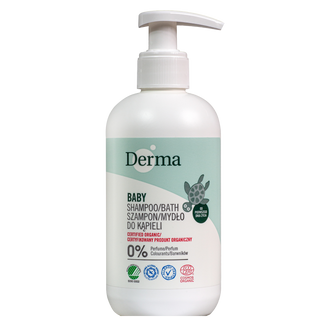 Derma Eco Baby, szampon, mydło do kąpieli dla dzieci od 1 dnia życia, 250 ml - zdjęcie produktu