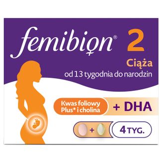 Femibion 2 Ciąża, 28 tabletek + 28 kapsułek USZKODZONE OPAKOWANIE - zdjęcie produktu