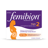 Femibion 2 Ciąża od 13 do 40 tygodnia, Kwas Foliowy Plus, 28 tabletek + 28 kapsułek - miniaturka zdjęcia produktu