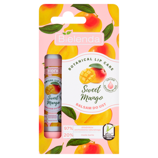Bielenda Botanical Lip Care, balsam do ust Sweet mango, odcień naturalny róż, 10 g - zdjęcie produktu