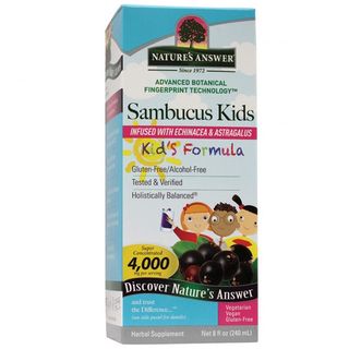Nature's Answer Sambucus Kids, czarny bez, 240 ml - miniaturka  zdjęcia produktu