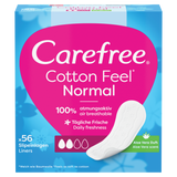 Wkładki higieniczne Carefree, normal cotton, aloe, 56 sztuk - miniaturka zdjęcia produktu