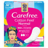 Carefree Cotton Feel Normal, wkładki higieniczne, bezzapachowe, 56 sztuk - miniaturka zdjęcia produktu