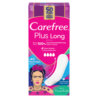 Carefree Plus Long, wkładki higieniczne, fresh scent, 40 sztuk - zdjęcie produktu