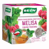 Belin Melisa z maliną i truskawką, herbatka ziołowo-owocowa, aromatyzowana, 2 g x 20 saszetek - miniaturka zdjęcia produktu