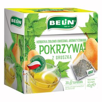 Belin Pokrzywa z Gruszką, herbatka ziołowo-owocowa, aromatyzowana, 2 g x 20 saszetek USZKODZONE OPAKOWANIE - zdjęcie produktu