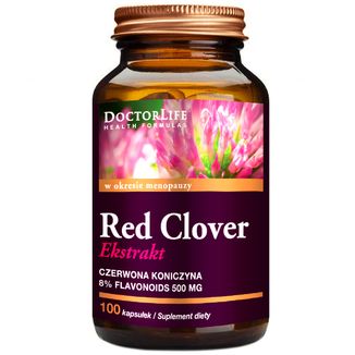 Doctor Life, Red Clover Extract, czerwona koniczyna, 100 kapsułek - zdjęcie produktu