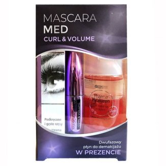 Mascara Med Curl & Volume, tusz do rzęs, 7 ml + Pharma Hyaluron, dwufazowy płyn do demakijażu, 50 ml w prezencie - zdjęcie produktu