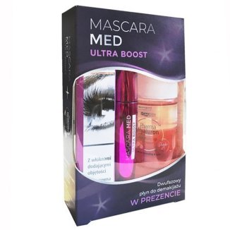 Mascara Med Ultra Boost, tusz do rzęs, 10 ml + Pharma Hyaluron, dwufazowy płyn do demakijażu, 50 ml w prezencie - zdjęcie produktu