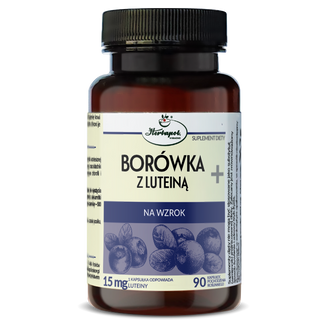 Herbapol Borówka z Luteiną+, 90 kapsułek Herbapol Borówka z Luteiną+, 90 kapsułek - zdjęcie produktu