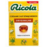 Ricola Oryginalne, szwajcarskie cukierki ziołowe, bez cukru, 27,5 g - miniaturka zdjęcia produktu