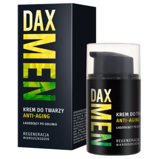 DAX Men, krem do twarzy anti-aging, łagodzący po goleniu, 50 ml - zdjęcie produktu