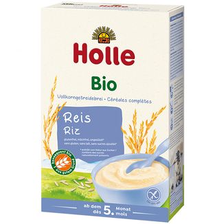 Holle Kaszka ryżowa Bio, pełnoziarnista, bezmleczna, bezglutenowa, po 5 miesiącu, 250 g USZKODZONE OPAKOWANIE - zdjęcie produktu